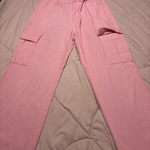 SHEIN Bright Pink Cargo Pants